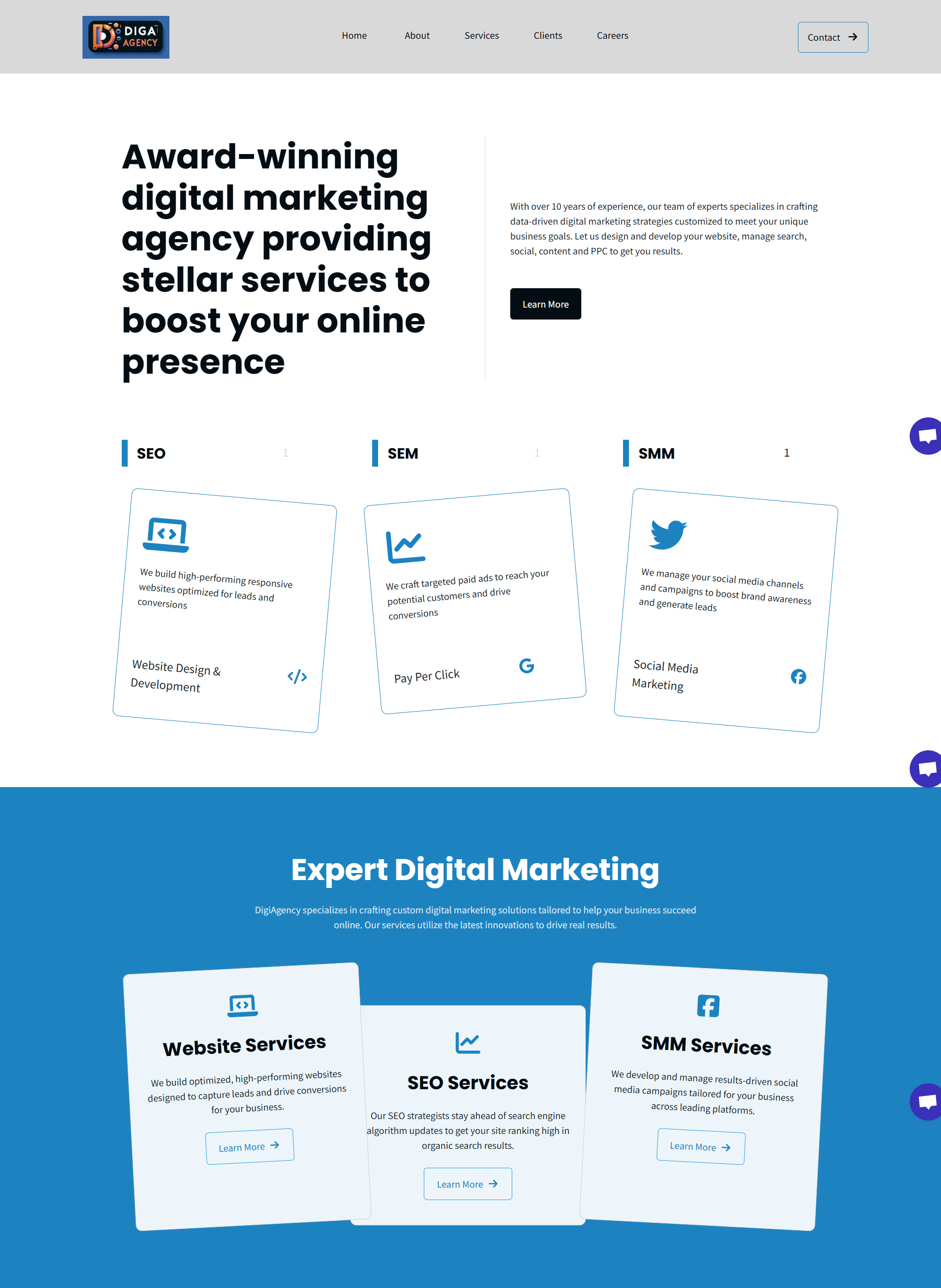 DigiAgency Portfolio Website